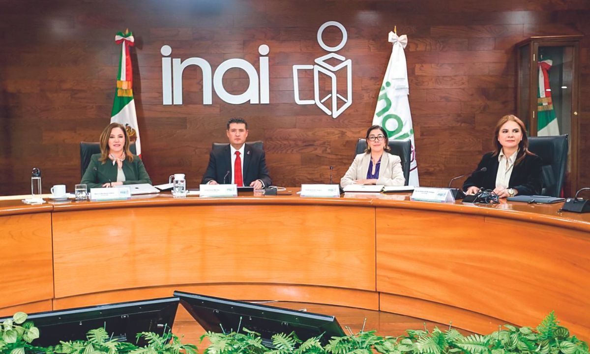 Defensa. El presidente del INAI, Adrián Alcalá, destacó que desaparecer el organismo sería un retroceso para la democracia. 