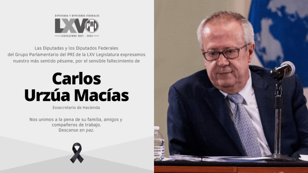 PRI lamenta muerte de Carlos Urzúa