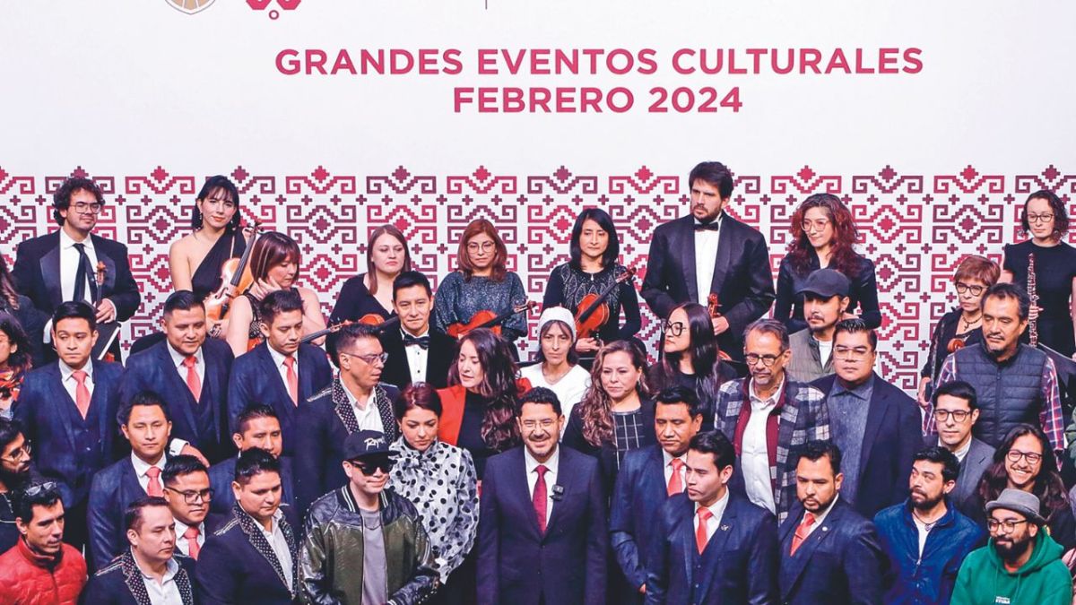 Cartelera. Martí Batres invitó a los ciudadanos a que el 11 de febrero acudan al Zócalo para bailar al ritmo de la cumbia y música tropical.
