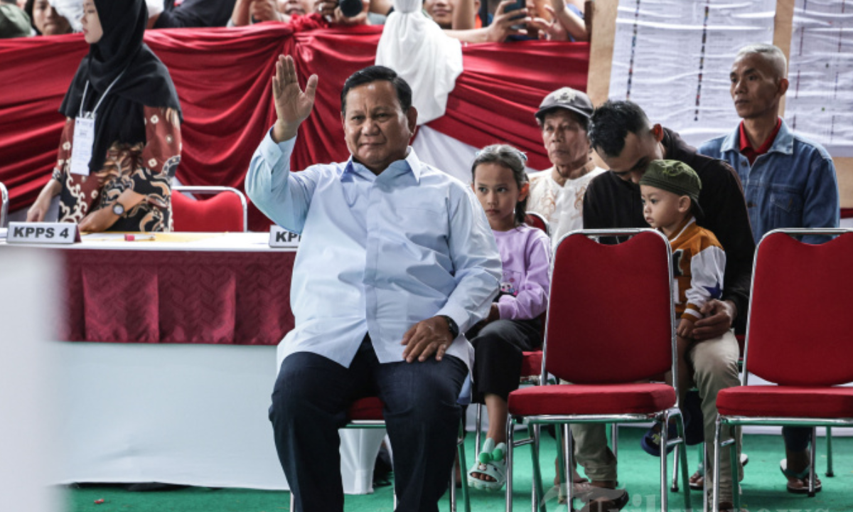 Prabowo Subianto proclama victoria en primera vuelta de elecciones presidenciales en Indonesia