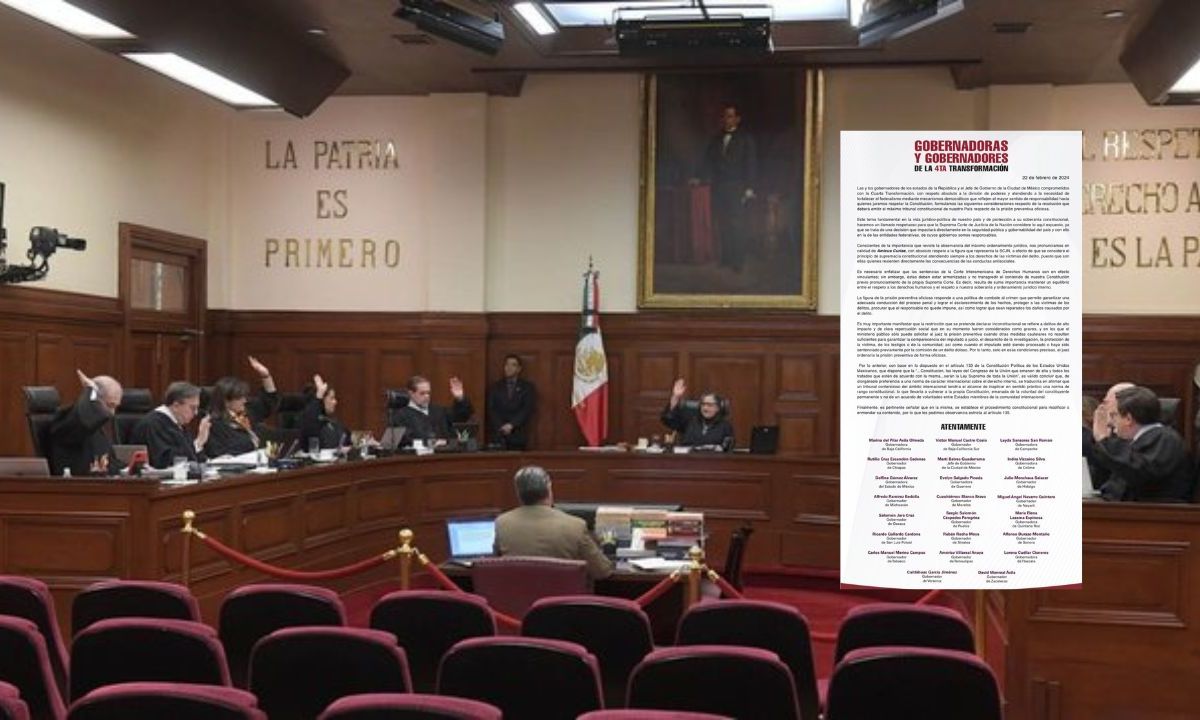 Piden gobernadores de Morena a la Corte mantener prisión preventiva oficiosa