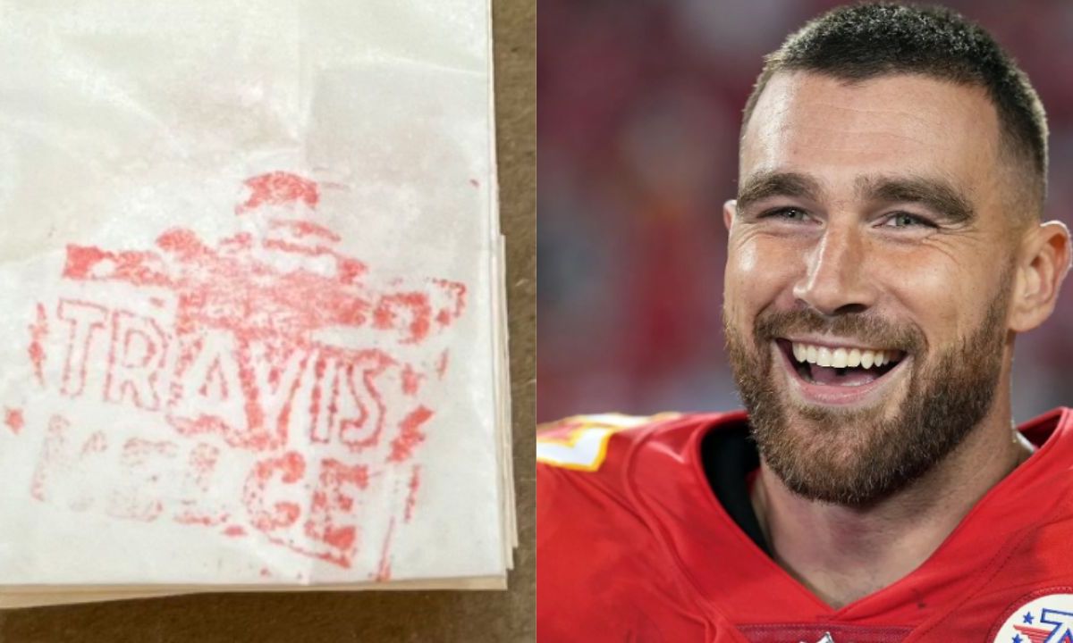 Foto:Redes sociales| Incautan fentanilo dentro de bolsas con imagen de Travis Kelce antes del Super Bowl LVIII