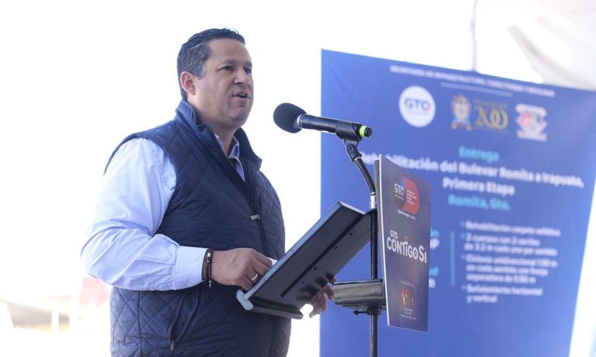 El Gobernador de Guanajuato, Diego Sinhue Rodríguez Vallejo, supervisó y entregó obras por cerca de 100 millones de pesos