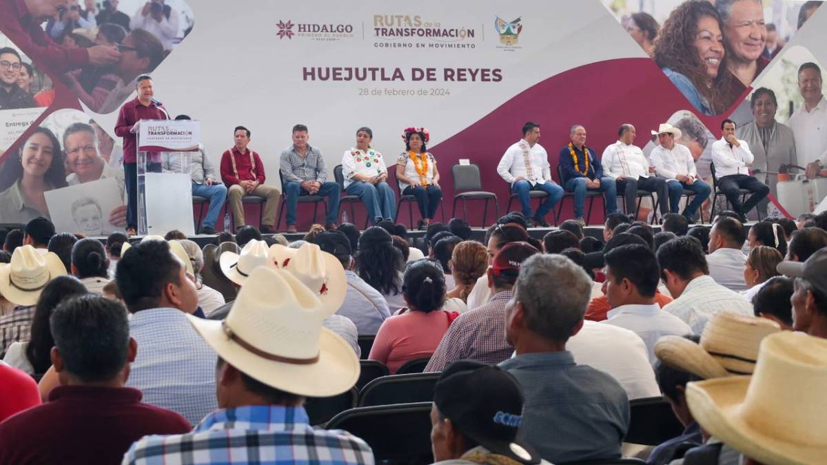 El titular del Ejecutivo en Hidalgo, Julio Menchaca Salazar, cerró otra etapa de su gira Rutas de la Transformación-Gobierno