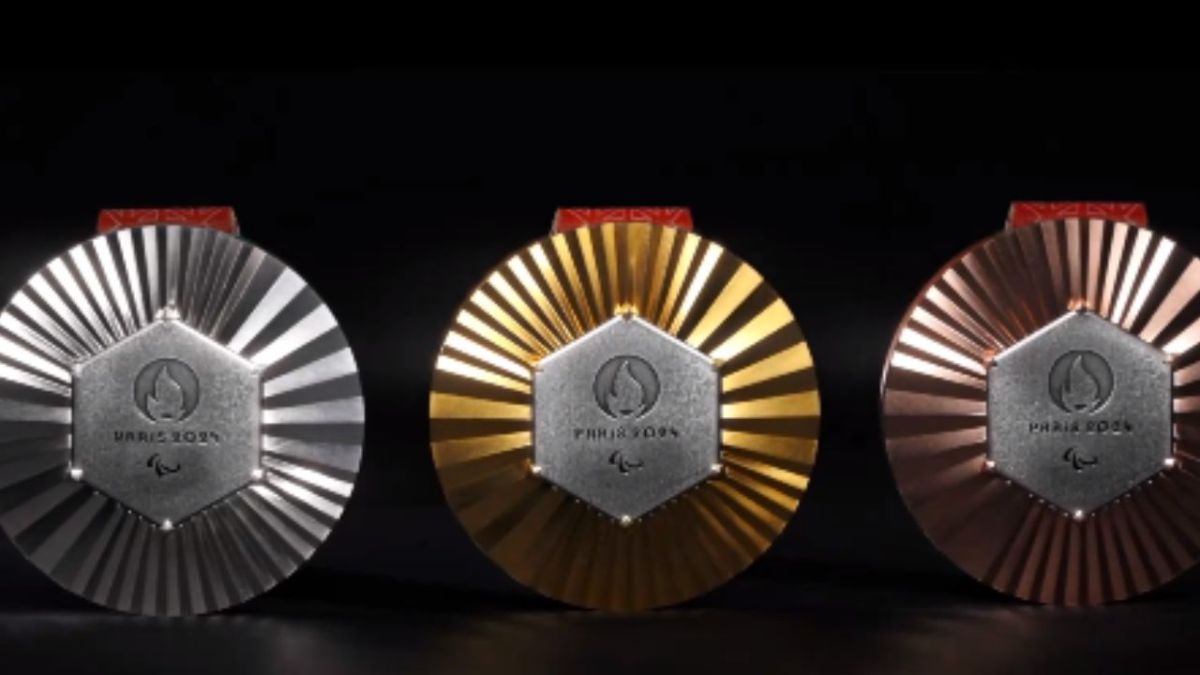 Foto:Captura de pantalla|Así serán las medallas que se darán en los Juegos Olímpicos de París 2024