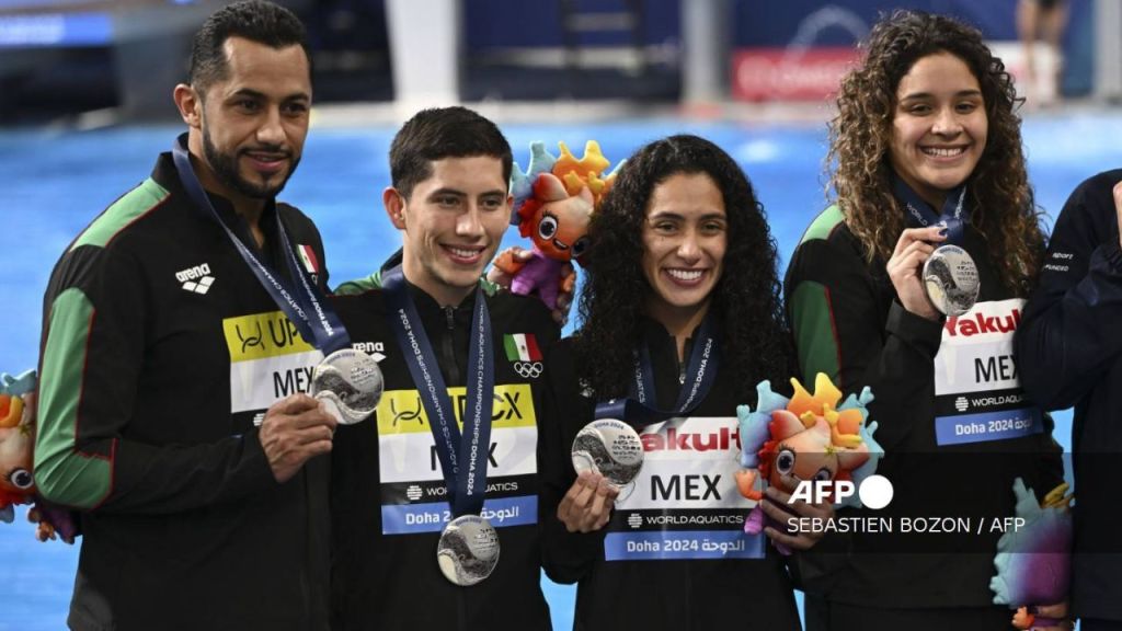 Foto:AFP|Mundial de Natación 2024: México logra medalla de plata en clavados mixtos