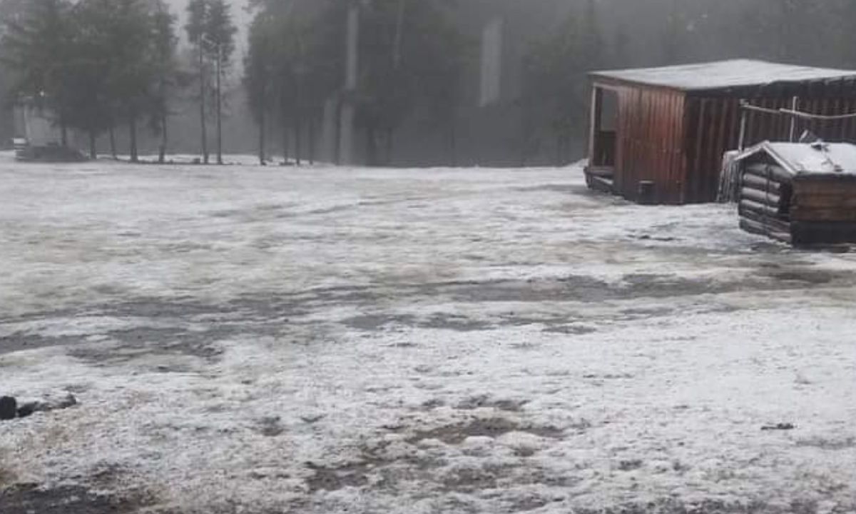 Este 17 de febrero se reportó la caída de nieve en Tlalpan, Milpa Alta y Cuajimalpa