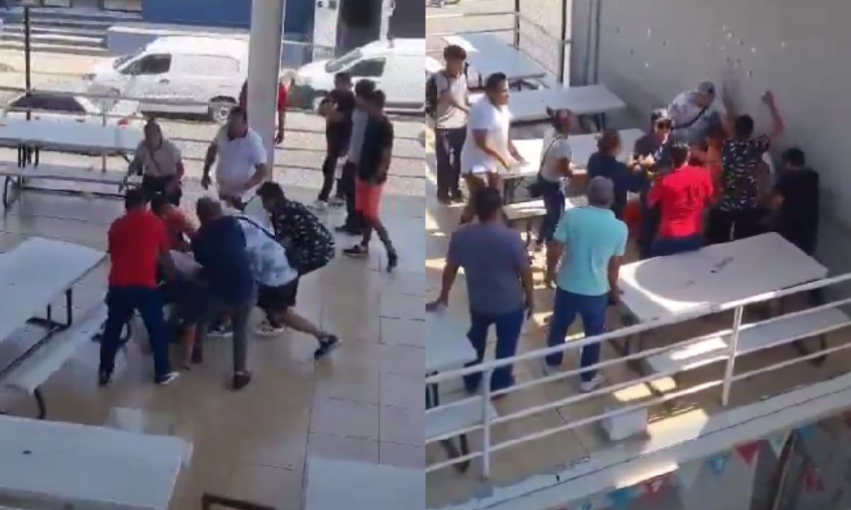 Alumno es golpeado por sujetos que ingresaron por la fuerza a una prepa en Acapulco