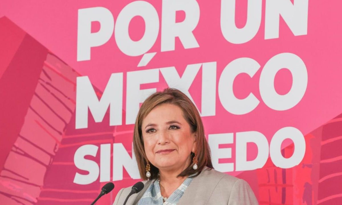 La candidata Xóchitl Gálvez que abandera el movimiento Fuerza y Corazón por México pidió al PAN, PRI y PRD más recursos para su promoción.