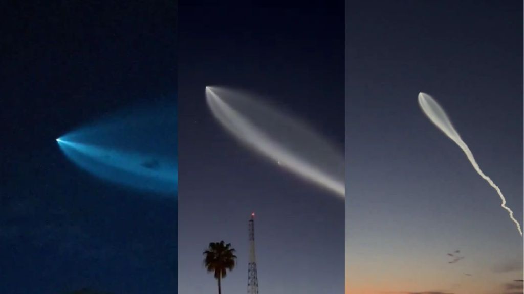 VIDEOS: ¡Espectacular! Cohete Falcon 9 surca el cielo del norte de México. Noticias en tiempo real
