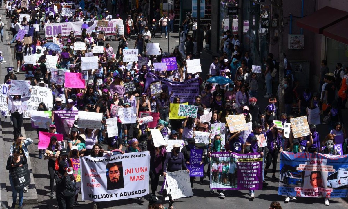 Foto:Cuartoscuro|EN VIVO: Sigue la marcha del 8M en las calles de la CDMX