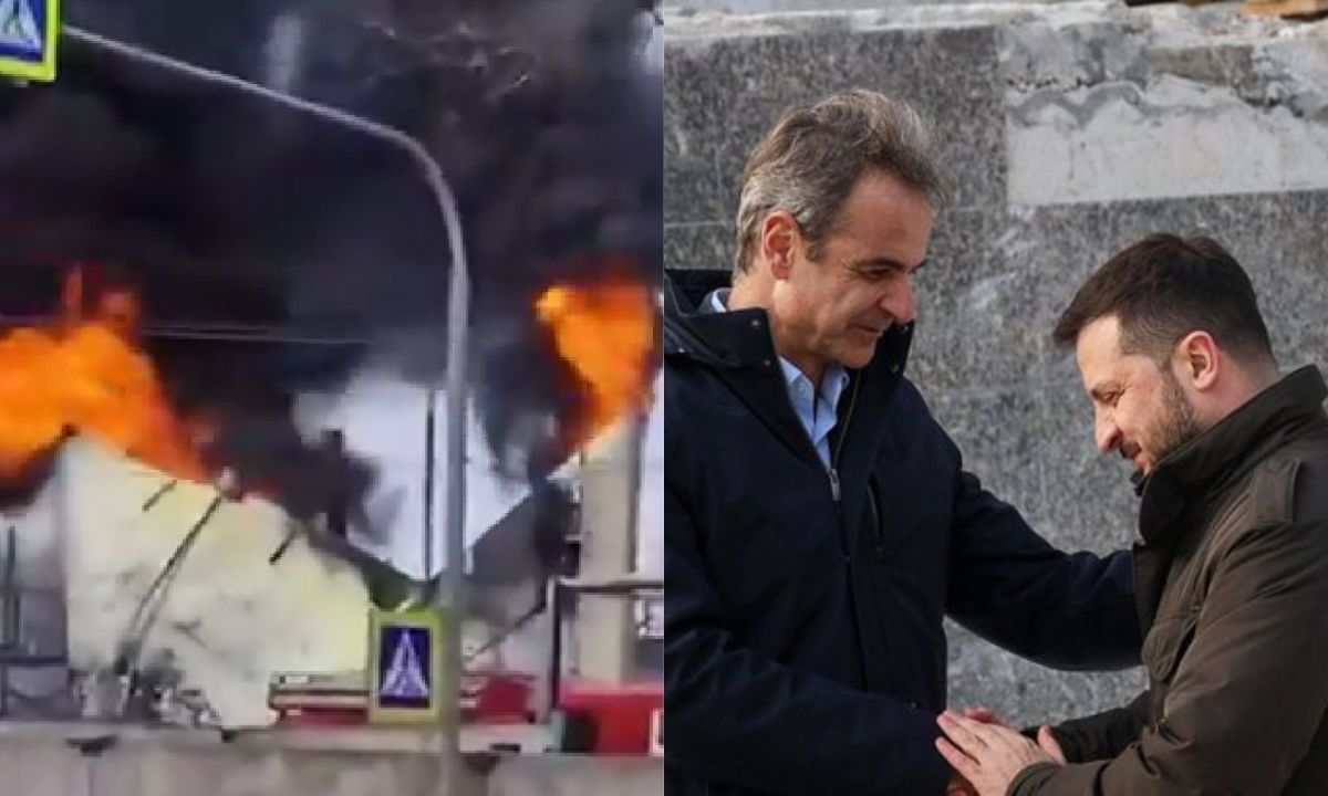 Bombardeos impactan en Odesa cerca del presidente Zelenski y el primer ministro griego Mitsotakis