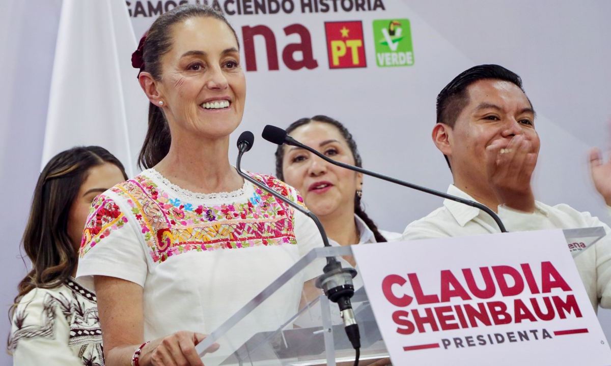 “Me va a tocar el privilegio, pero además de llegar como la primera mujer presidenta en la historia de nuestro país”, Claudia Sheinbaum.