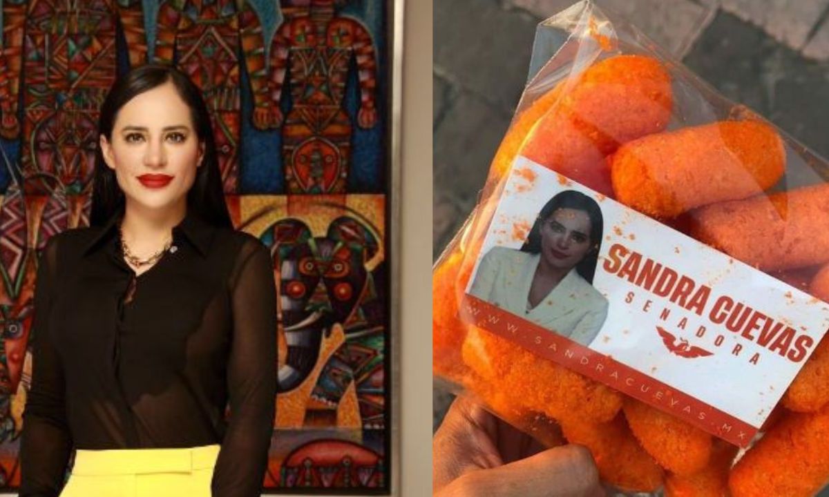 Critican a Sandra Cuevas por regalar bolsitas de Cheetos "pirata" durante su campaña electoral