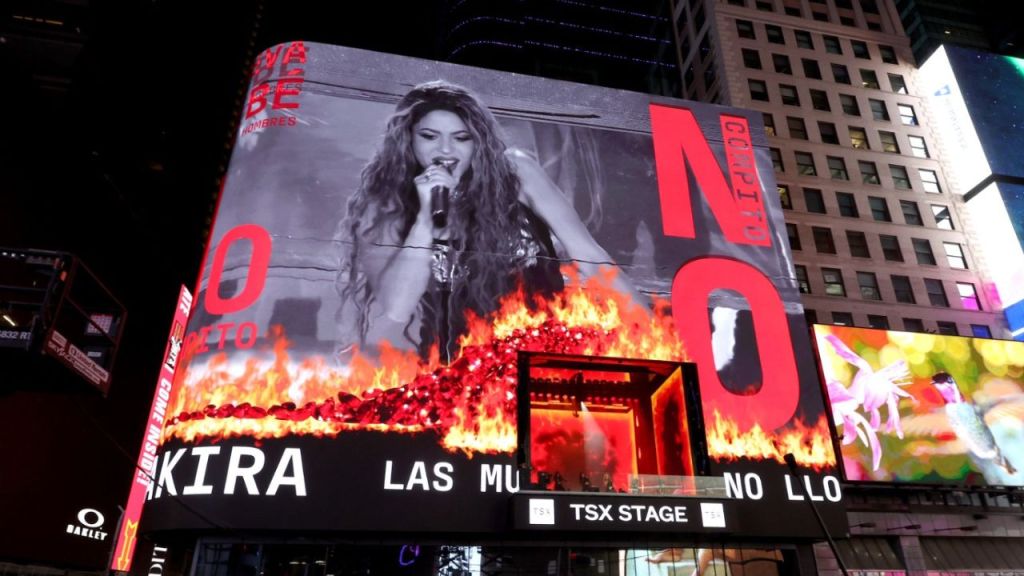 Todo sobre Shakira desde Time Square, ahora en streaming. Noticias en tiempo real