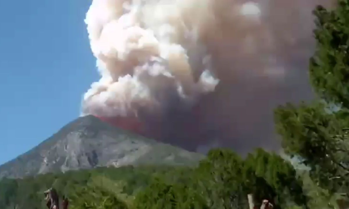 Fuerte incendio forestal en la sierra de Zaragoza moviliza a las autoridades