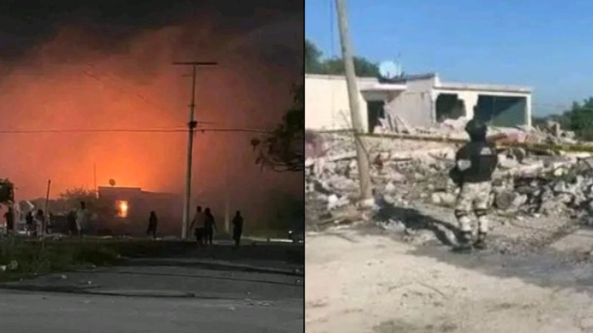 Este 22 de marzo, se registró una fuerte explosión en el Fraccionamiento Los Fresnos, en el municipio de Valle Hermoso, Tamaulipas