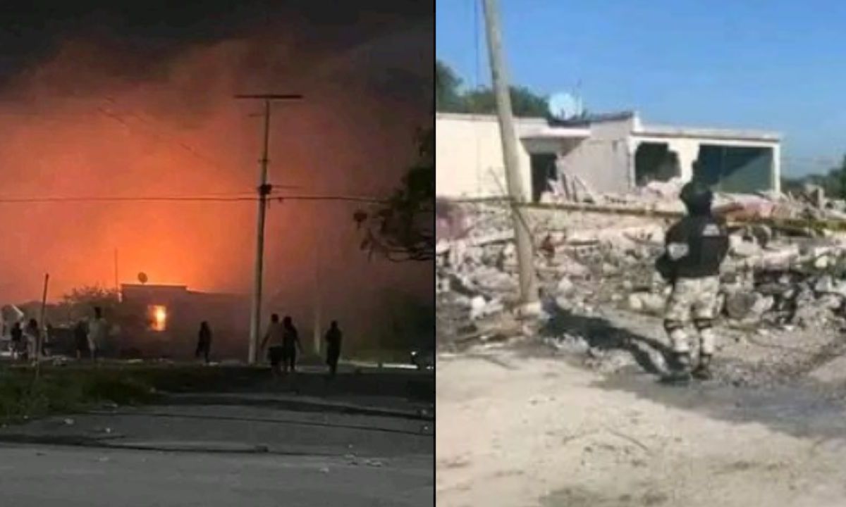 Este 22 de marzo, se registró una fuerte explosión en el Fraccionamiento Los Fresnos, en el municipio de Valle Hermoso, Tamaulipas