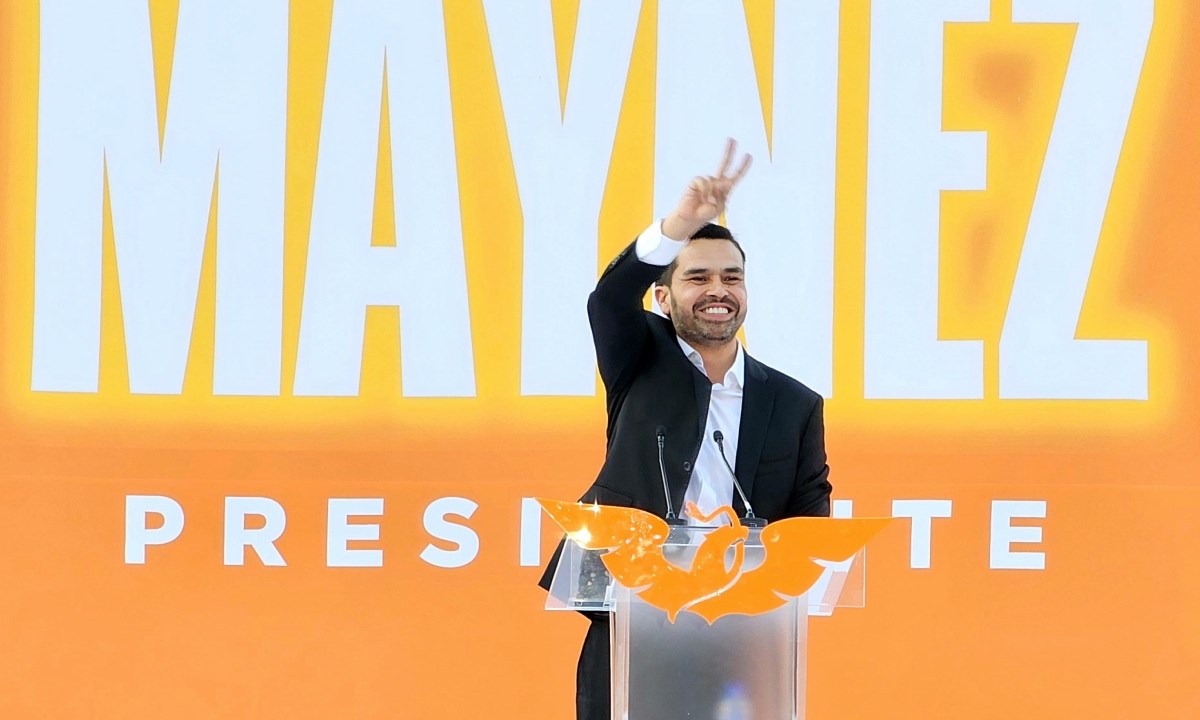 El candidato presidencial de Movimiento Ciudadano, Jorge Álvarez Máynez, arranca su gira presidencial en Lagos de Moreno, Jalisco.
