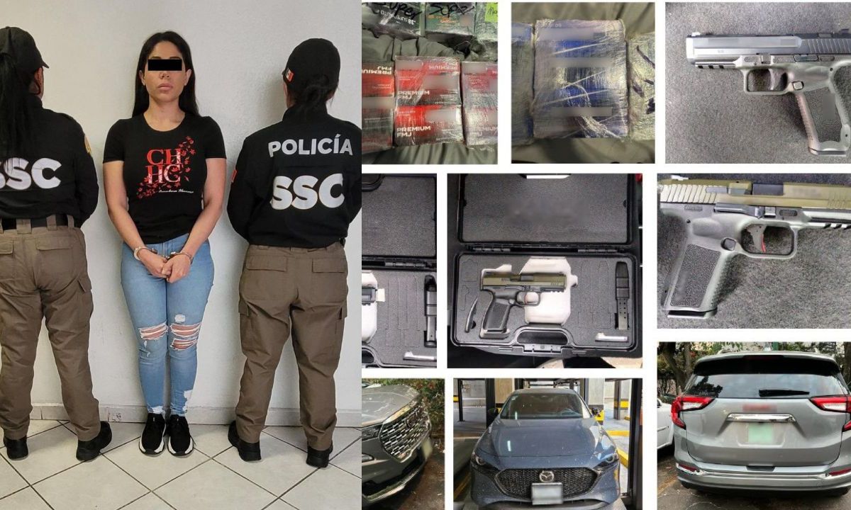 Una mujer fue detenida en la alcaldía Coyoacán, luego de ser señalada por vender armas de fuego a través de las redes sociales.