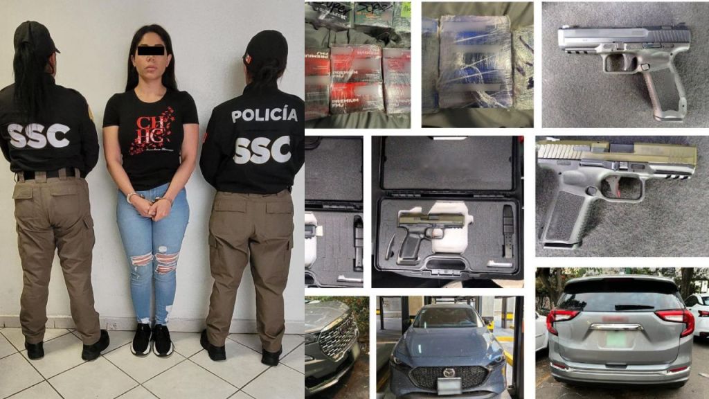 Una mujer fue detenida en la alcaldía Coyoacán, luego de ser señalada por vender armas de fuego a través de las redes sociales.