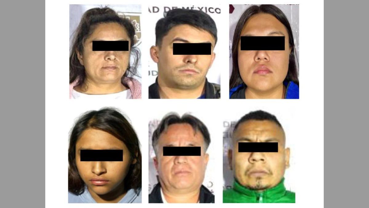 Seis presuntos integrantes de la organización criminal 'Anti-Unión Tepito' fueron detenidos por autoridades capitalinas