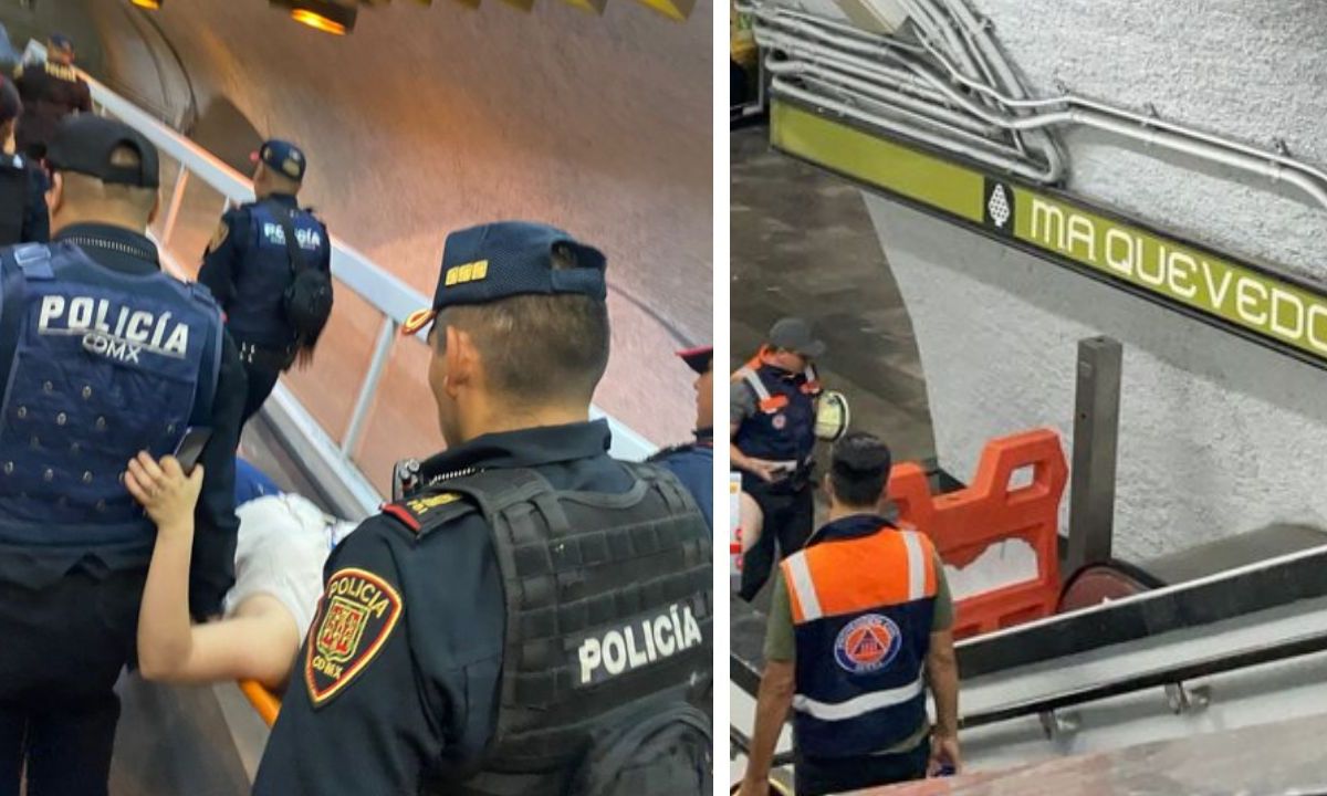 Al menos tres personas resultaron lesionadas por un incidente en las escaleras eléctricas de la estación Miguel Ángel de Quevedo