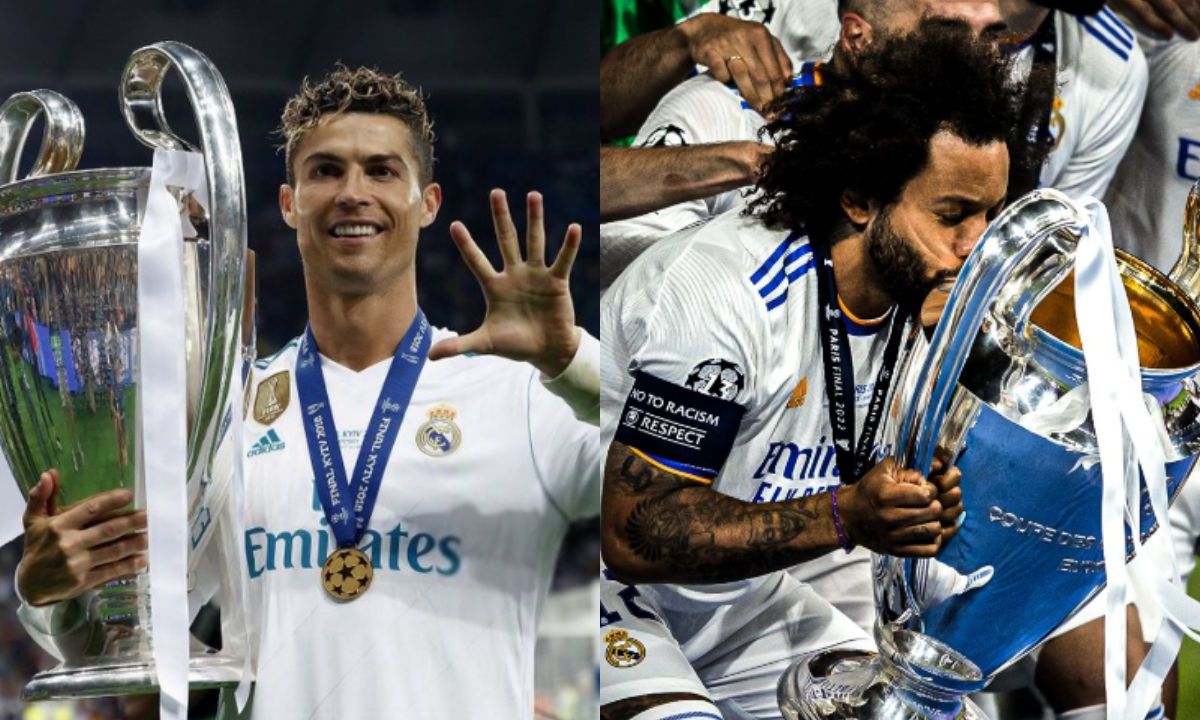 Foto:Instagram/@CR7 y Marcelo|Exjugadores del Real Madrid felicitan al club por sus 122 años de historia