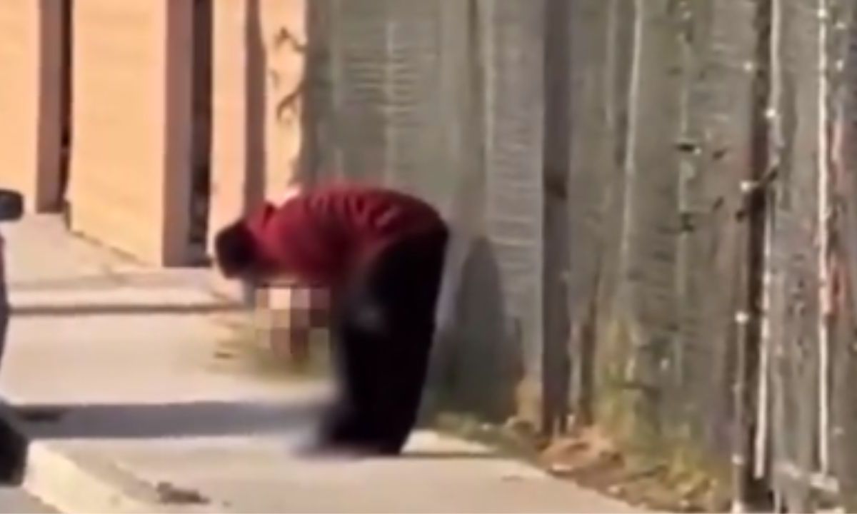 Foto:Captura de pantalla|VIDEO: Arrestan a hombre por comer una pierna de una mujer atropellada