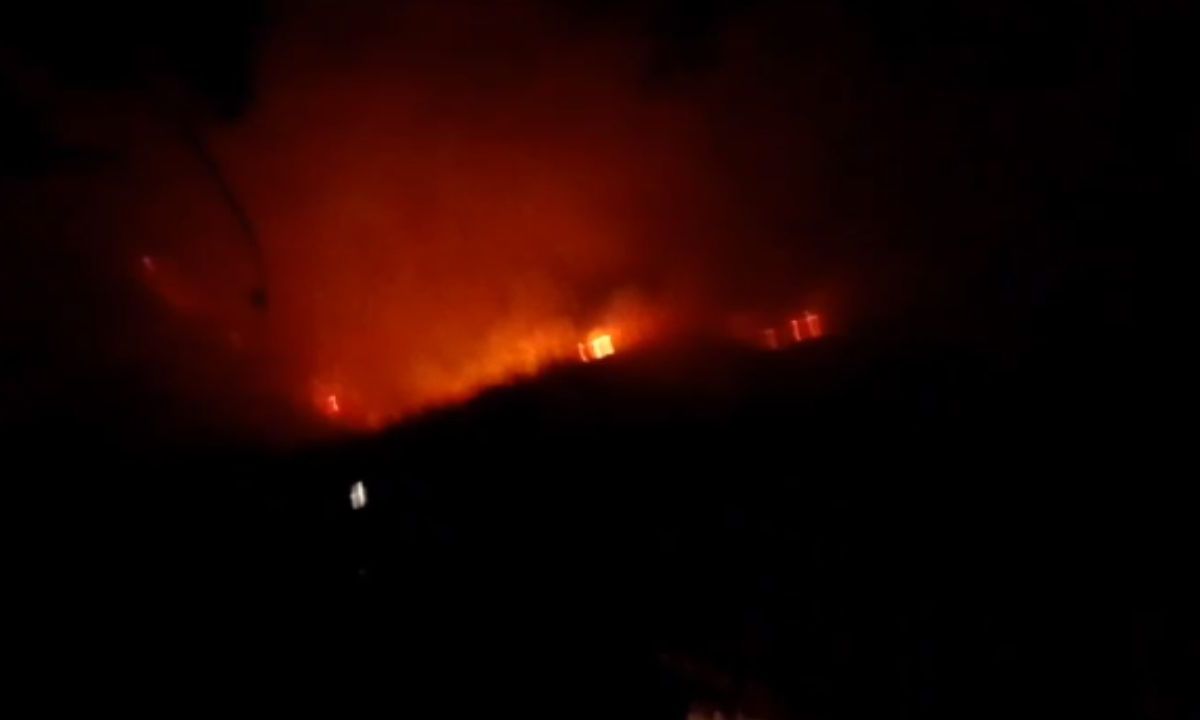 Foto:Captura de pantalla|VIDEO: Reportan incendio en la comunidad de Guadalupe Guevea