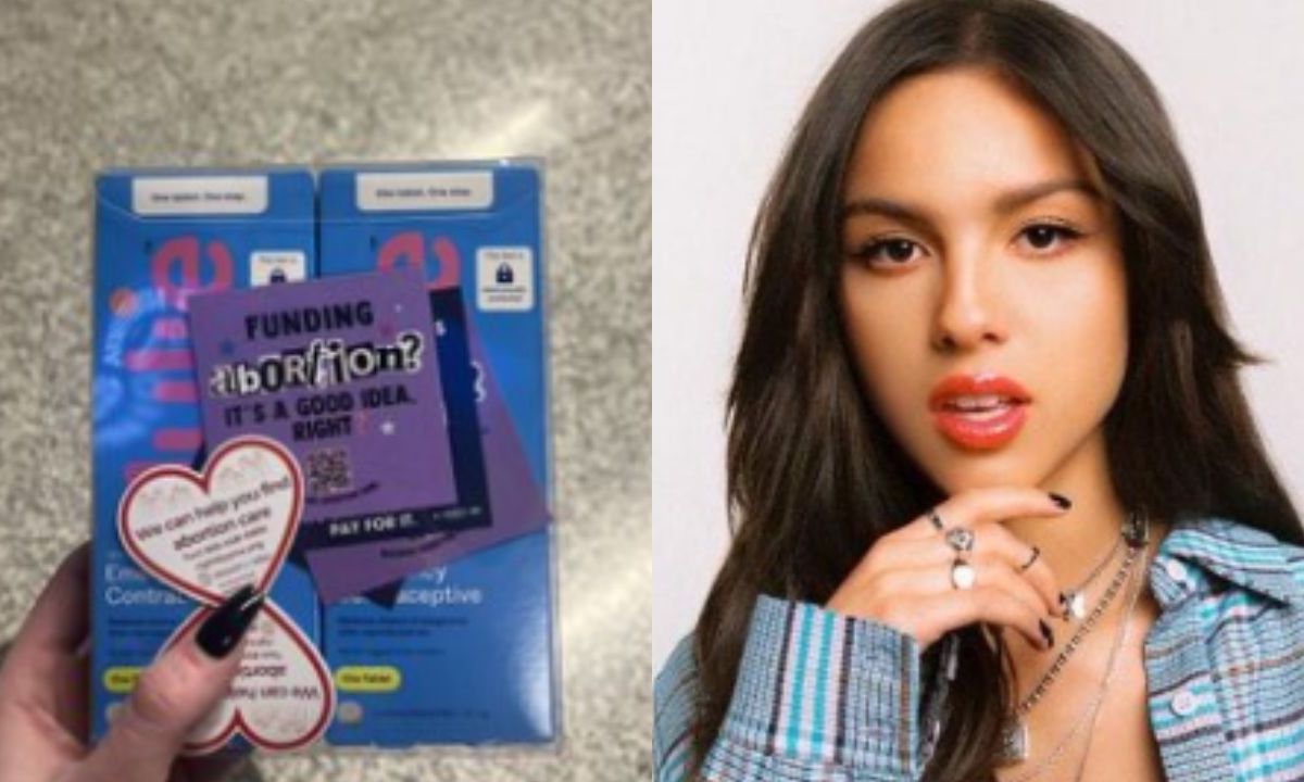 Foto:Redes sociales|Olivia Rodrigo reparte anticonceptivos en sus shows