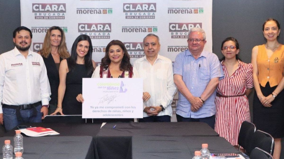 Firma Clara Brugada acuerdos para priorizar necesidades de la niñez