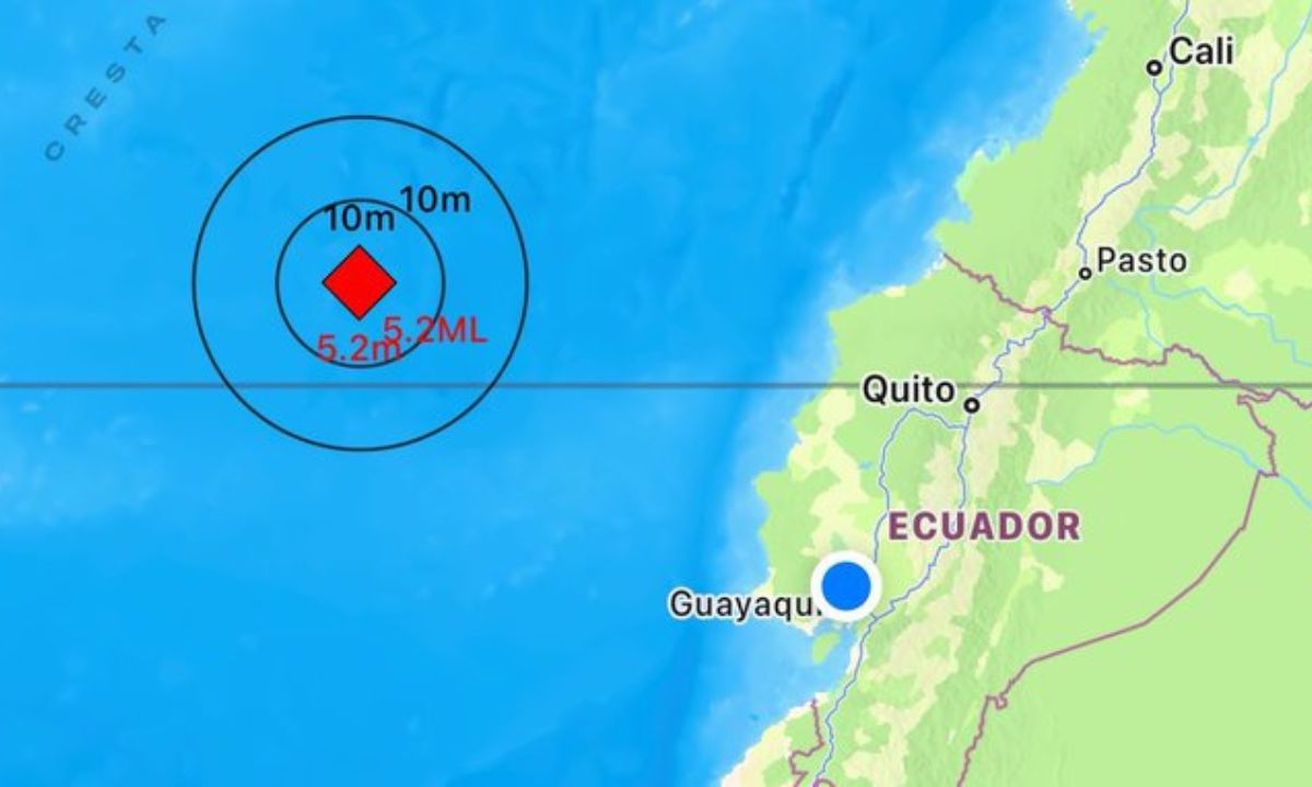 Sismo de 5.1 de magnitud se registra en costas cercanas a Ecuador