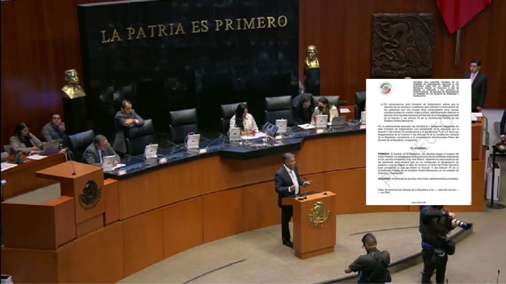 Alista Senado improcedencia de desaparición de poderes en Guerrero y Guanajuato. Noticias en tiempo real
