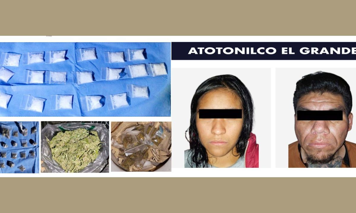 Durante el cateo se confiscaron 40 mil litros de hidrocarburo, 77 dosis de presunta marihuana, 63 dosis de droga sintética conocida como "cristal", entre otros