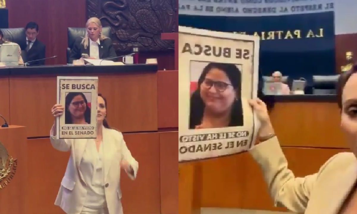 Lilly Téllez afirma que Citlalli Hernández no va a trabajar al Senado; la busca con un "cartel"