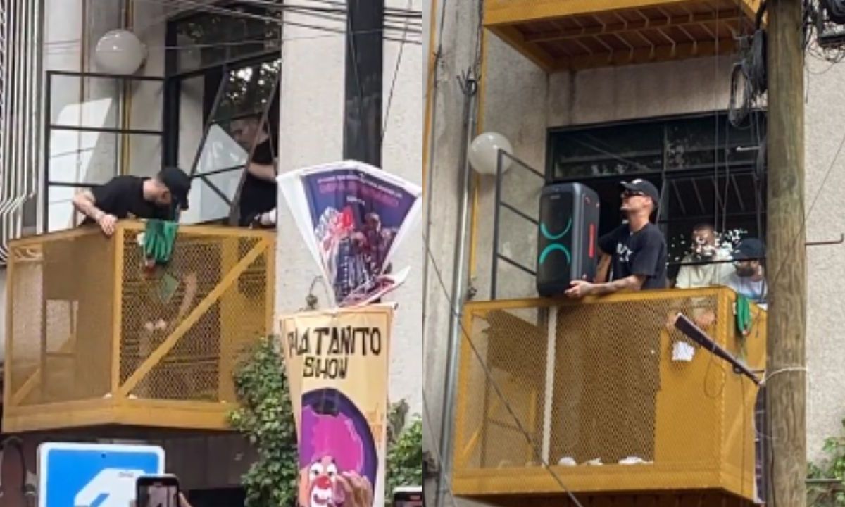 Foto:Captura de pantalla|VIDEO: Rels B estrena su nuevo disco desde un balcón de la Condesa