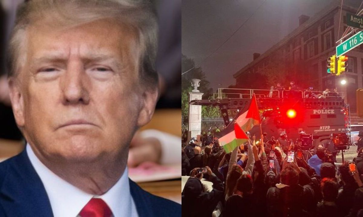Donald Trump afirma que "hay muchos agitadores pagados" en las manifestaciones de activistas proPalestina en la Universidad de Columbia