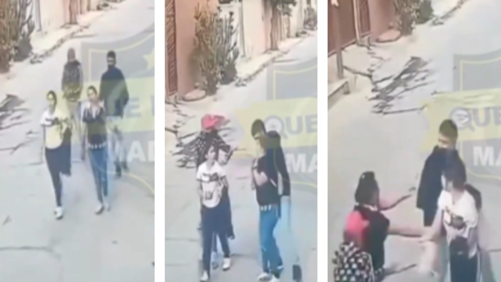 Cámaras de seguridad captaron el momento en el que un par de sujetos asaltaron, de forma violenta, a dos mujeres en Ixtapaluca.
