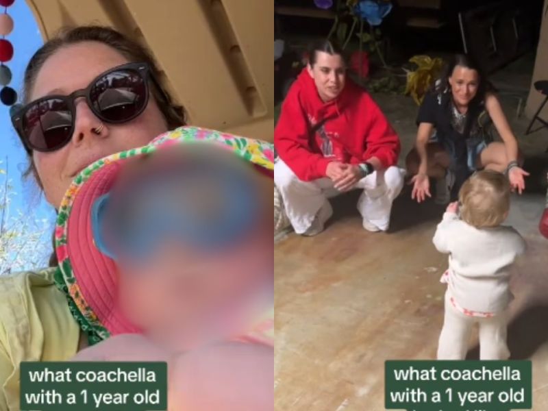VIDEO: Pareja llevó a su bebé al Coachella y los tunden en redes