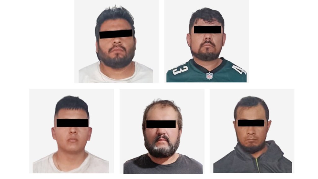 La SSP de Hidalgo llevó a cabo la aprehensión de cinco presuntos miembros de una banda dedicada al robo de cuentahabientes