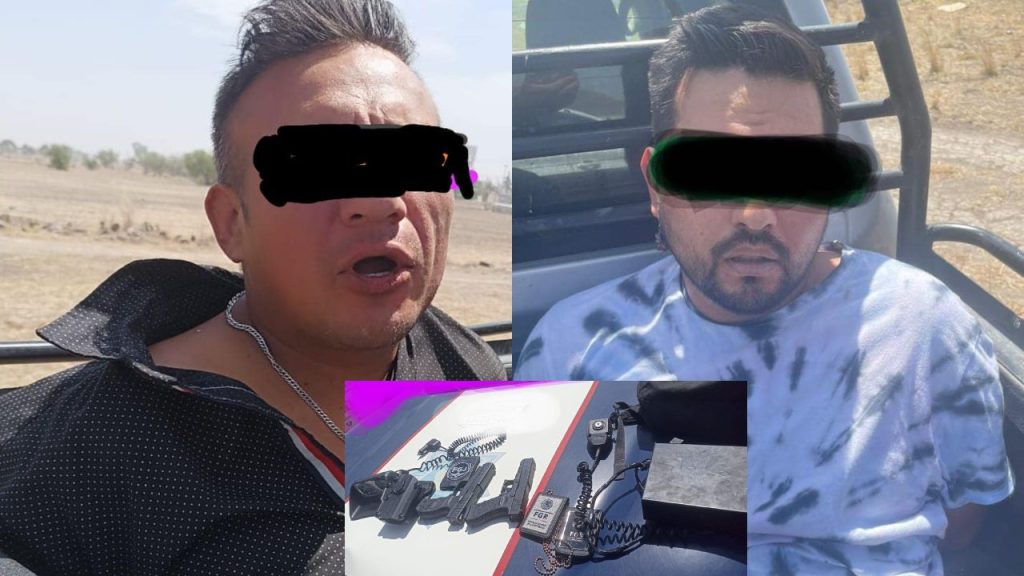 Dos presuntos secuestradores fueron detenidos en Hidalgo; los acusados se habrían hecho pasar por agentes de la FGR