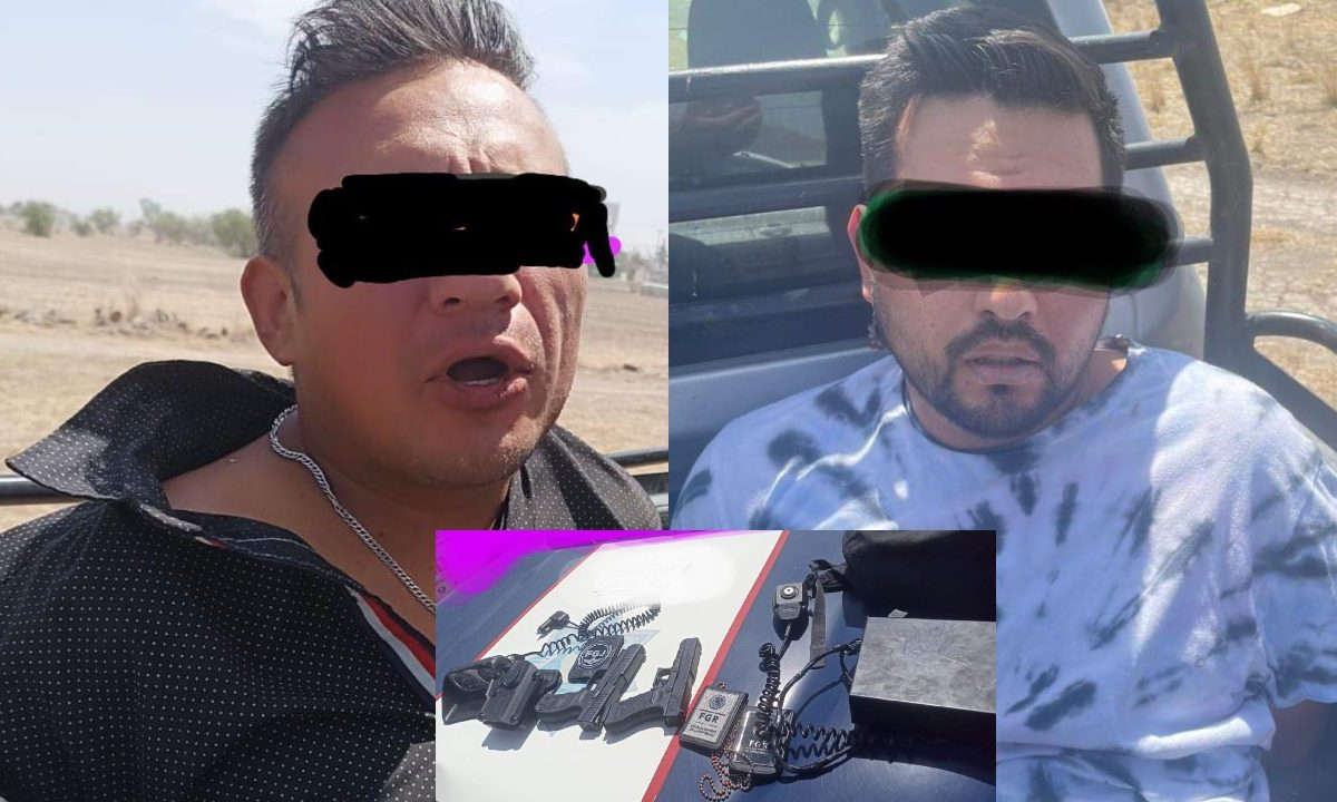 Dos presuntos secuestradores fueron detenidos en Hidalgo; los acusados se habrían hecho pasar por agentes de la FGR