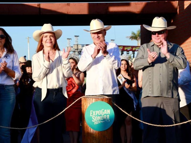 Gobernador de Sonora inaugura ExpoGan 2024 y estrena Salón de Eventos El Vaquero