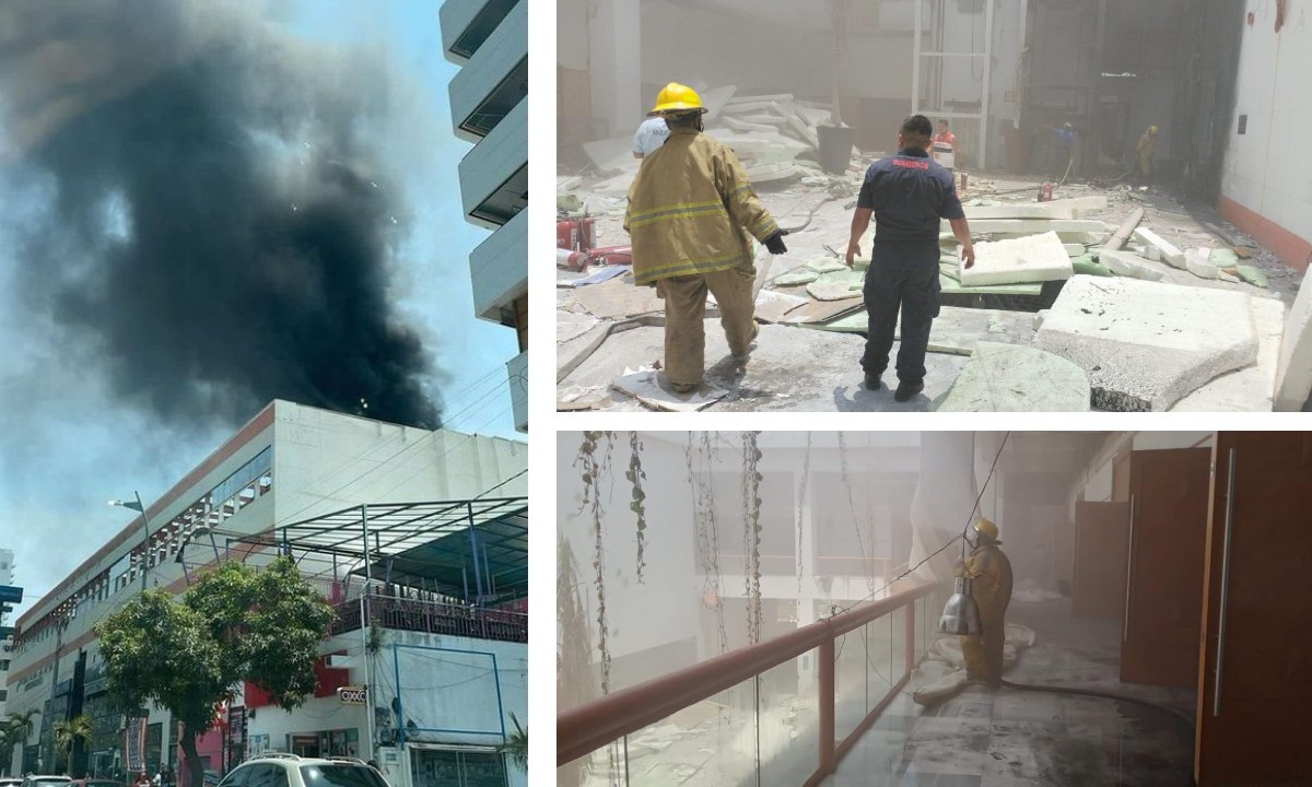 La tarde de este viernes 12 de abril se registro un conato de incendio al interior del Centro de Convenciones Copacabana de Acapulco