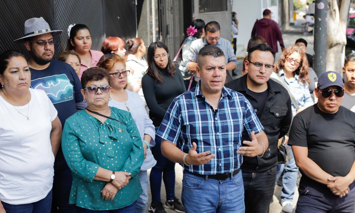 Foto:Especial| Consejeros de Morena instalan plantón; exigen que Mario Delgado cumpla acuerdos para designar candidatos en Edomex