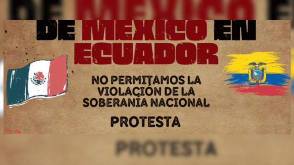 Foto:Captura de pantalla|Internautas convocan movilización en la Embajada de Ecuador en México