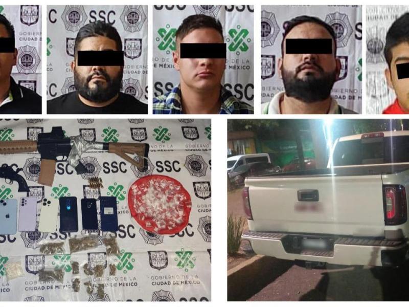 Detienen a cinco presuntos secuestradores; operaban en la Álvaro Obregón y Coyoacán
