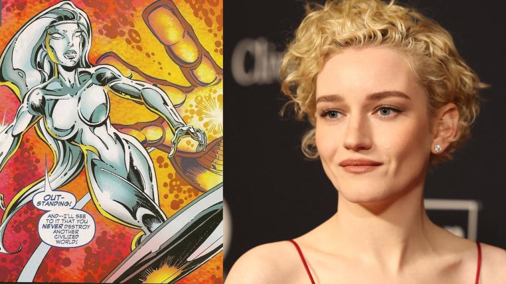 La actriz Julia Garner podría interpretar la versión femenina de 'Silver Surfer' en la película de Marvel, 'Los 4 Fantásticos'