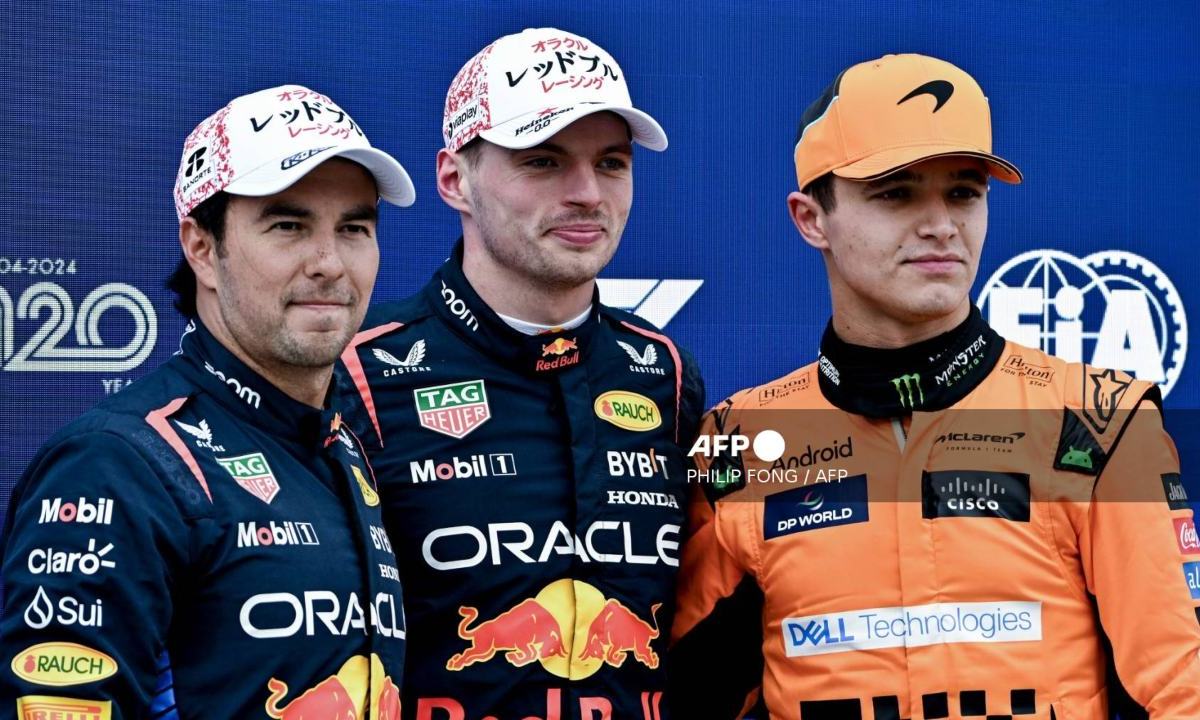 Red Bull hizo el 1-2 en las clasificatorias, Verstappen y "Checo" Pérez saldrán en la primera línea de la parrilla de salida del GP de Japón